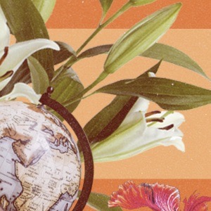 A globe and a flower